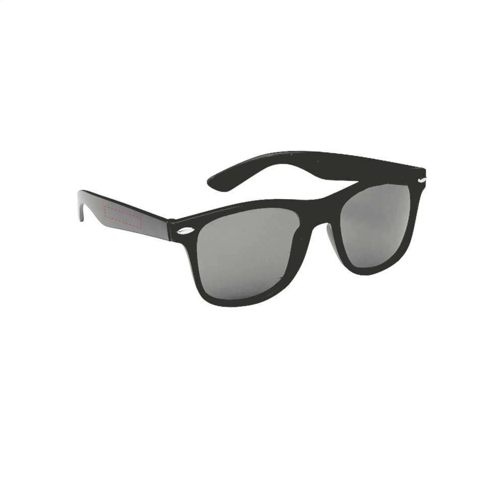 Logo trade advertising products picture of: Malibu Matt Black sunglasses